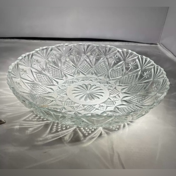 Jewelite by GIBSON Crystal Round Platter - Picture 1 of 10